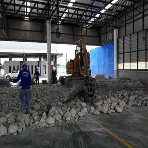 รับรื้อถอน ทุบ ทำลายคอนกรีตเสริมใยเหล็ก